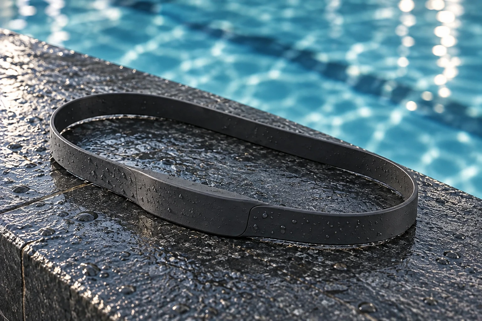 FlowLink Sacrum mount concept beside the pool
